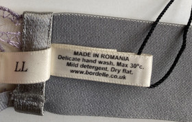 BORDELLE ALTA OUVERT OPEN WIRE BRA PLATINUM SIZE LARGE FETISH NEW WITH TAGS