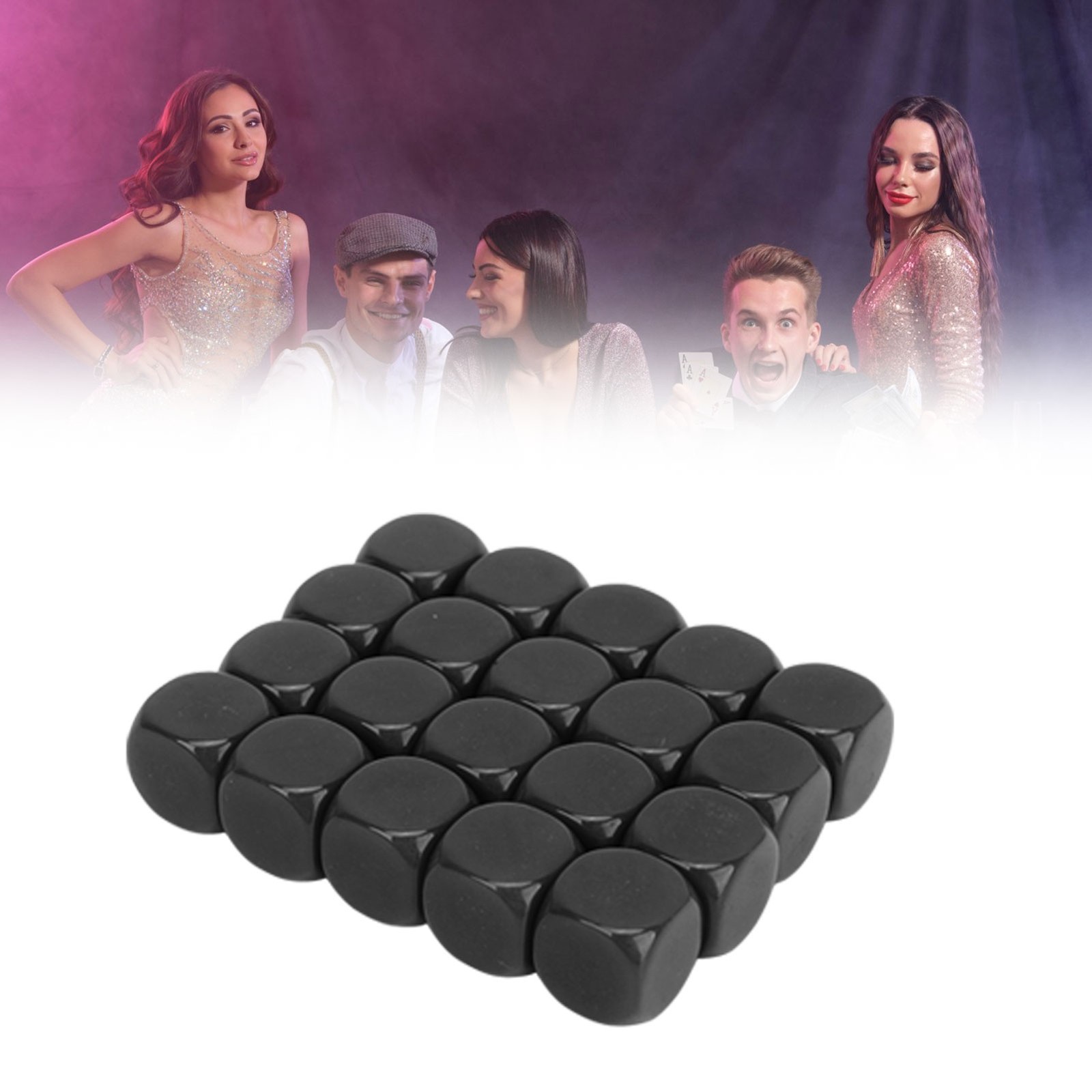 20pcs Dice Round Corner Blank Plastic 16mm Teaching Toys Dice For Board Gam BA