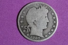 Estate Find 1907 - D Barber Half  Dollar!! #N08095
