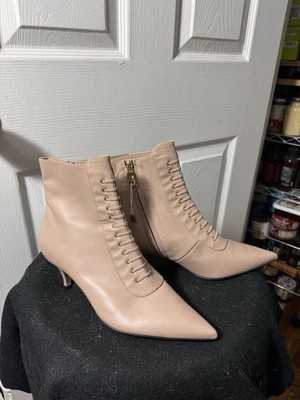 Women s Leather Ankle Boots ROBERTO FESTA Size 41 (9.5 US) Made In Italy, New