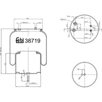 Febi Bilstein 38719 Federbalg Luftfederung FüR Scania P G R T L P G R S