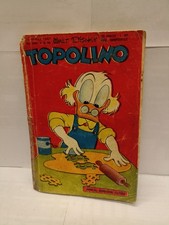 TOPOLINO n°161-originale1957-con bollino,giochi non compilati,macchie -sctop.1