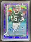 2025 Topps Chrome Garrett Wilson Purple Lava Refractor (RAW)