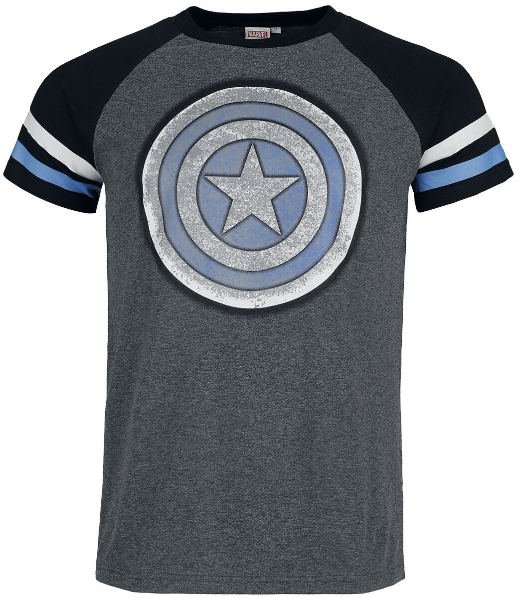 Футболка с изображением Капитана Америки Herren Captain America Shield многоцветная