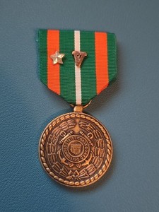United States Coast Guard Achievement Medal with Gold Star & Bronze V Device