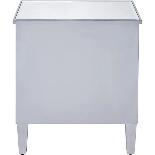 Elegant Lighting MF72020 Reflexion End or Side Table Antique Hand Painted Silver - Picture 6 of 11