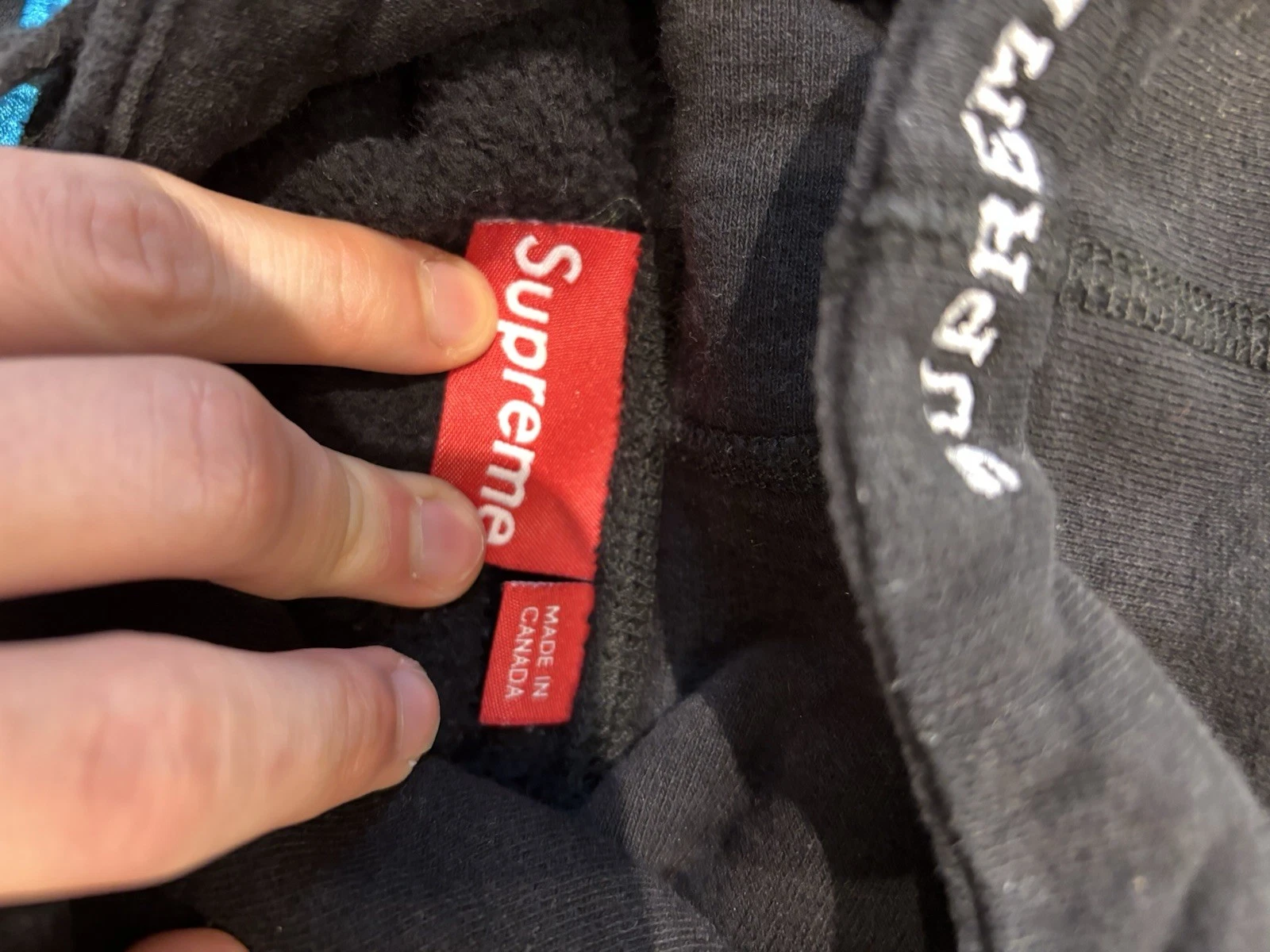 Felpa con cappuccio Supreme Playboy (SS17) NERA Taglia: Large Usata