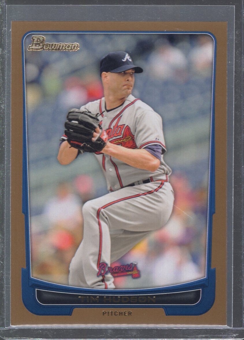 2012 Bowman Gold Border Tim Hudson #72 (4H)