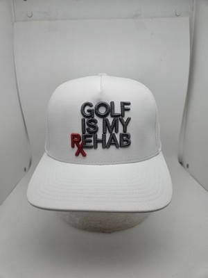 G/Fore Golf Is My Rehab Snapback Hat Performance Casual Sport White