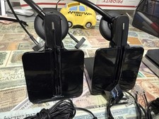 Lot of 2 Plantronics CS540 C054 Wireless Headset, Base, Phone/Power Cord