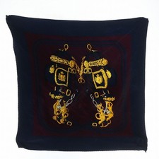 Hermes HERMES Carre 90 BRIDES de GALA Ceremony Bridle Scarf Silk Silk Pleated