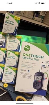 300 One Touch Ultra Plus Blood Glucose Test Strips Plus Free Meter 7/2026 +++