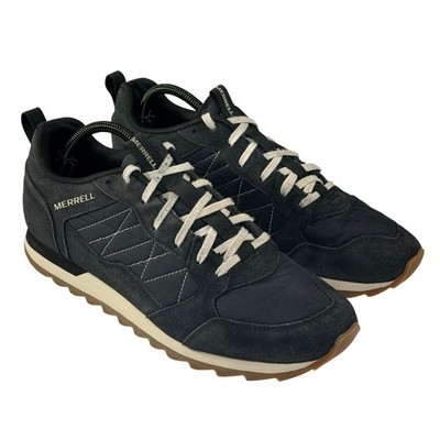 Merrell Alpine Retro Sneaker Mens 10 Black Casual Athletic Comfort Gorpcore Shoe