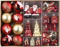 Valery Madelyn Weihnachtskugeln,40StüCk Christbaumkugeln Weihnachtskugel Mit