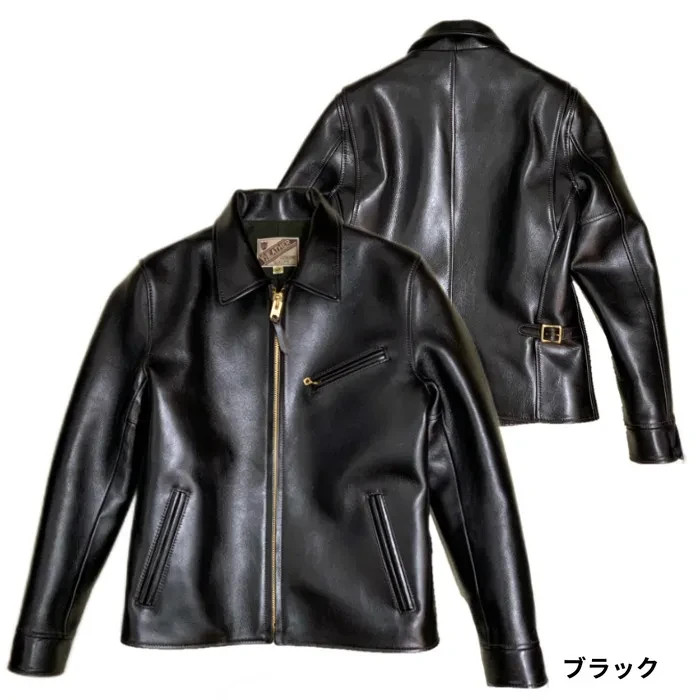 Y'2 LEATHER LSR-42 ANILINE STEER SINGLE RIDERS Leather Jacket