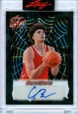 Cameron Boozer 2025 Leaf Metal Halloween #BA-CB2 Prismatic Spider Web Auto #2/3