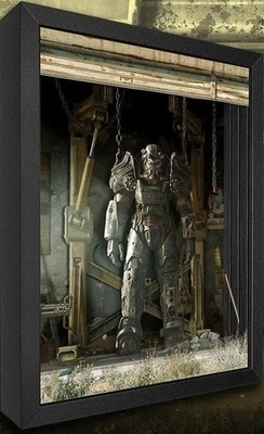 Fallout T-60 Power Armor Shadowbox Numbered #176/200 & COA Official NEW