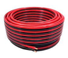 14 Gauge 100 Copper Stranded Red Black Zip Cable OFC 14 AWG Red,