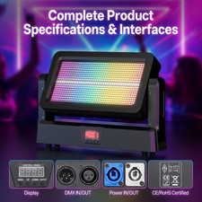 Professional 220W RGBW Wall Washer DMX512 Stage DJ Party Club Disco Light