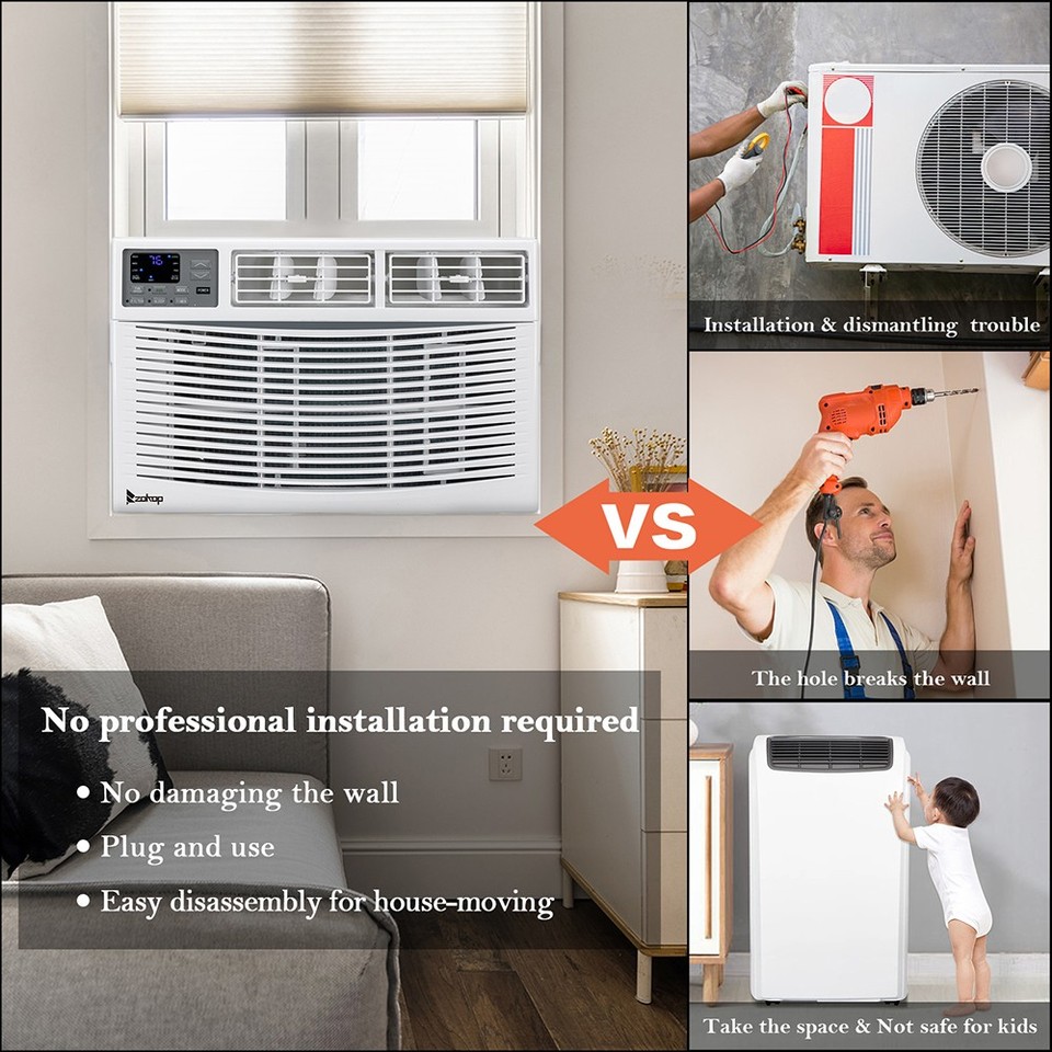 14000BTU Window Air Conditioner, Energy-Saving Window AC Unit & Window ...