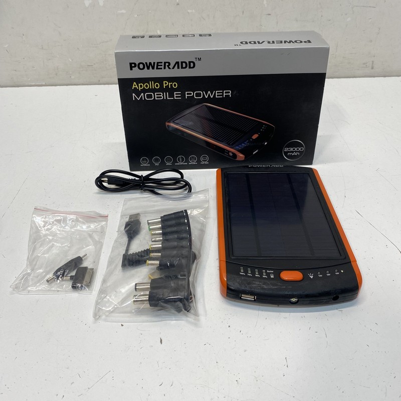 Poweradd Apollo Pro 23000mAh Solar Power Bank Charger For Parts or Repair Only