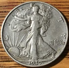 1939 D Walking Liberty Silver Half Dollar- VF Plus quality Coin - FREE SHIPPING