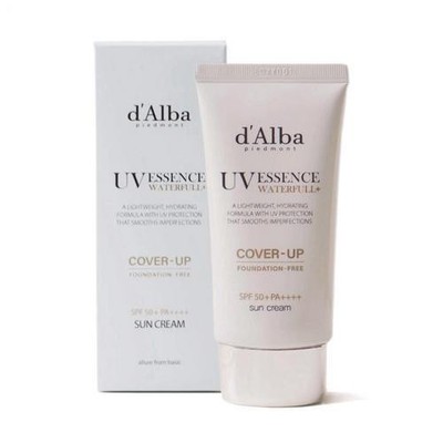 D'alba 50ml Waterfull UV Essence Cover Up Sun Cream Beige Facial Sunscreen