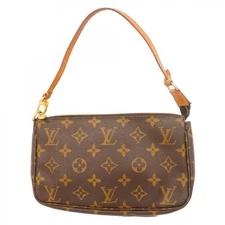 LOUIS VUITTON Pochette Accessoires M51980 Monogram Pouch Bag Brown
