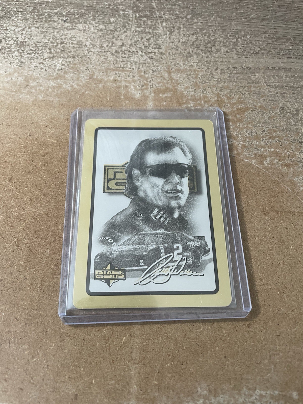 1996 Finish Line Black/Gold Base Card # D2 - Rusty Wallace