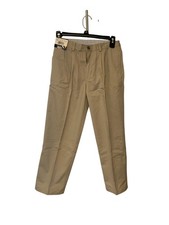New Arrow Boys Size 10 Regular Khaki Tan Beige Pleated Pants School Uniform Prep