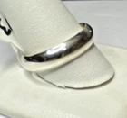 Vintage Sterling Silver AGI Wedding Band Ring Size 13 NOS 6.5g