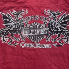 Men’s Harley-Davidson Cotton Button Down Shirt Knights Of The Open Road Size 3XL