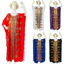 Women Farasha Maxi Dress Oversize Abaya Kaftan Dress Party Robe Loose Holiday