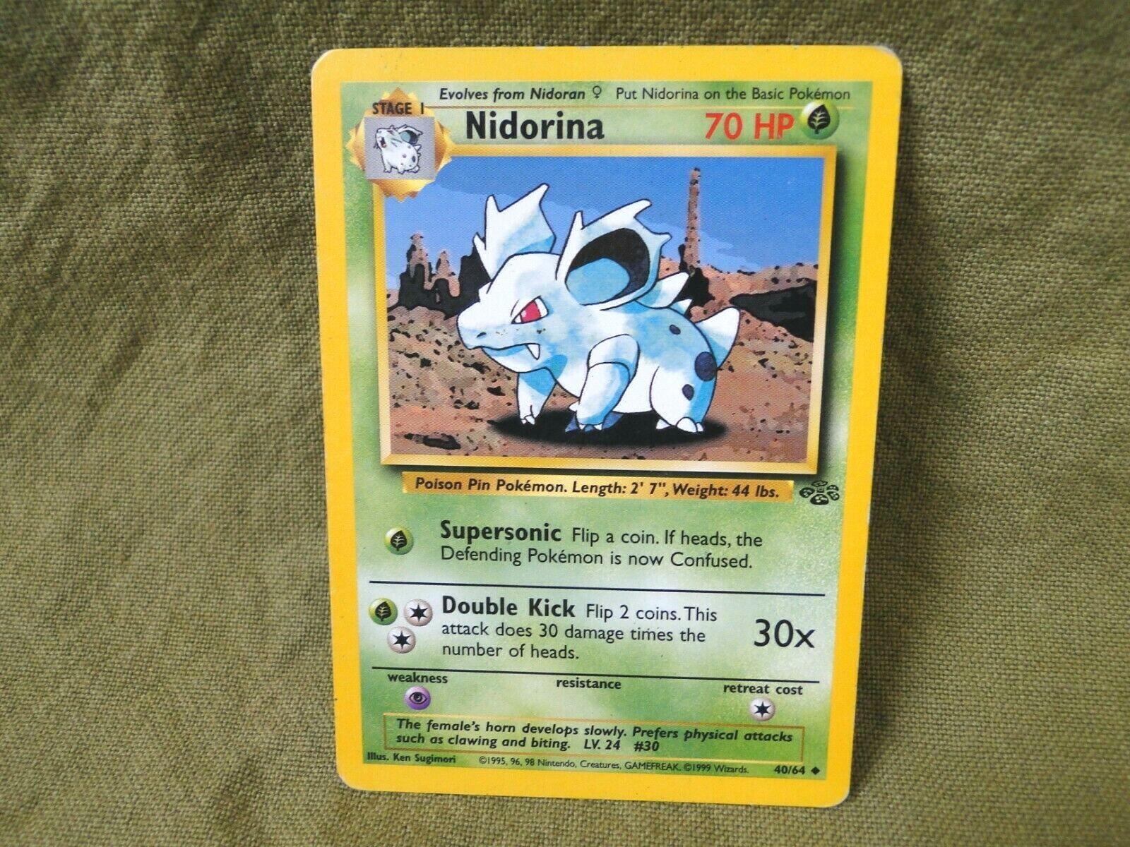 Pokemon Trading Card: Nidorina 40/64