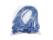 10x New Generic C14/C13 2FT Blue 3-Prong Power Cables Lot of 10