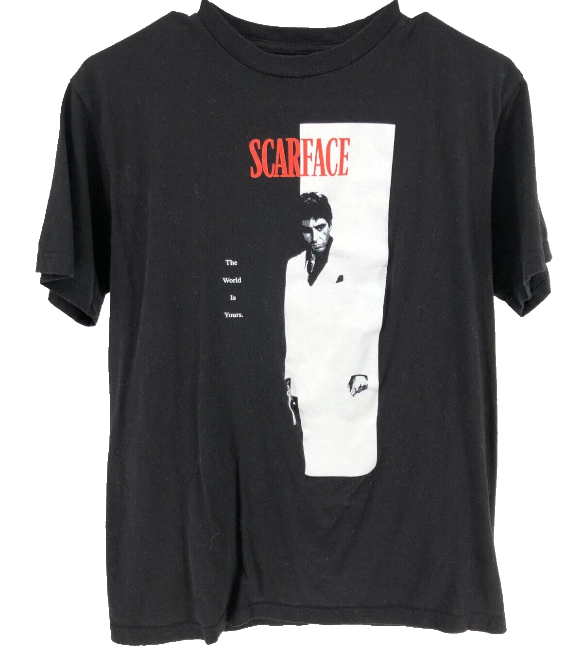 Scarface The World is Yours Black T-Shirt for Men Size Medium  