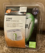 Shock Doctor Boy's Core Brief with BioFlex Cup White Boy  s XXS 19-20  Cup XS