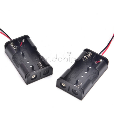 Black Battery Holder storage Box Case DIY For Battery Packs 2x 3.7V 18650 Cases