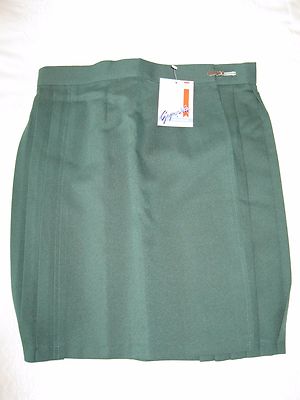 GYMPHLEX Damen FLASCHENGRÜN Schule Fitnessstudio Kilt/Rock W30'' passt W29-32'' 15+ Jahre NEU
