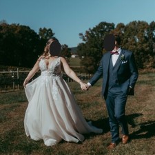 BLUE BY ENZOANI LENNOX WEDDING DRESS, US Size 16