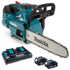 Image of Makita DUC306PT2 36V Brushless Chainsaw 30cm With 2 x 5.0Ah Batteries & Charger