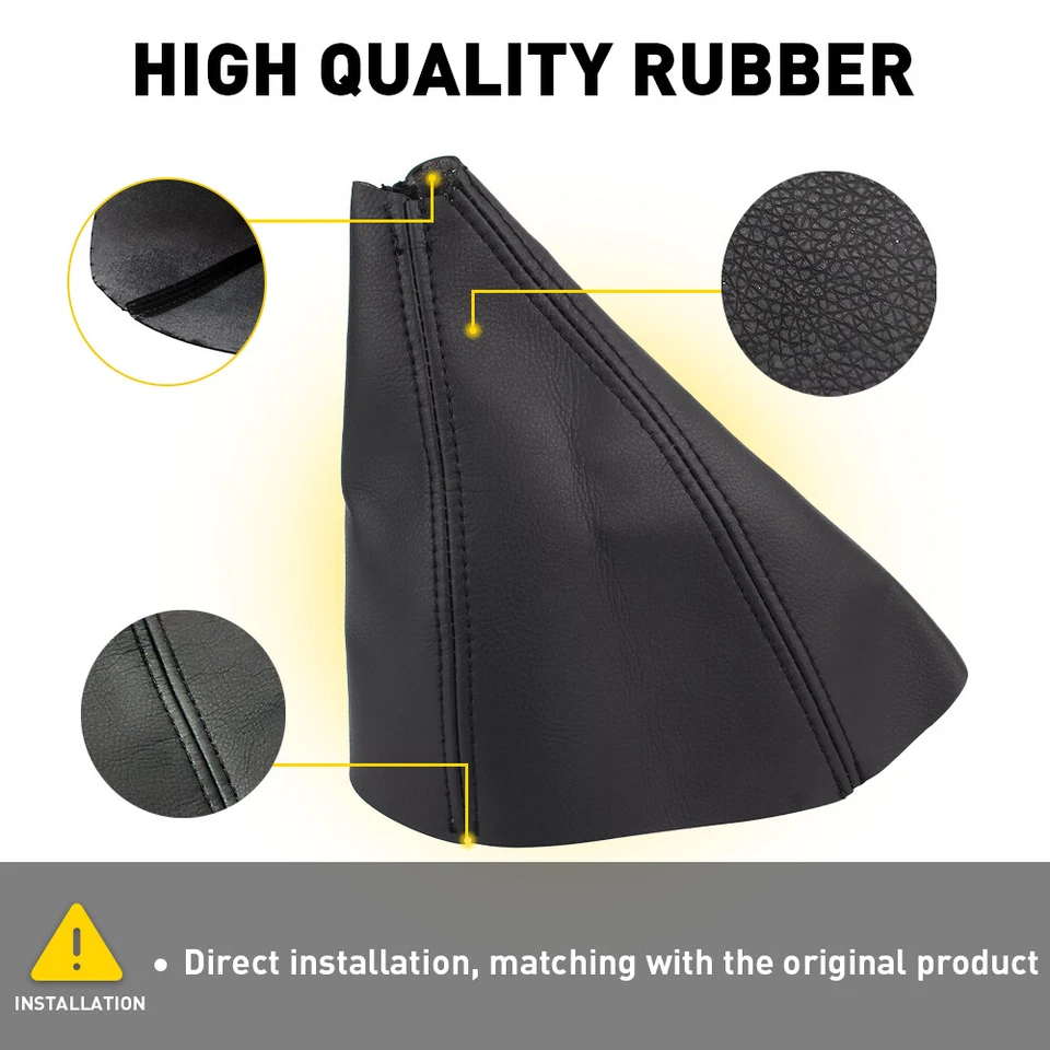 Cubierta de cambio de bota de cuero automática negra para Hummer H3 2005-2011 Foto 4 de 4