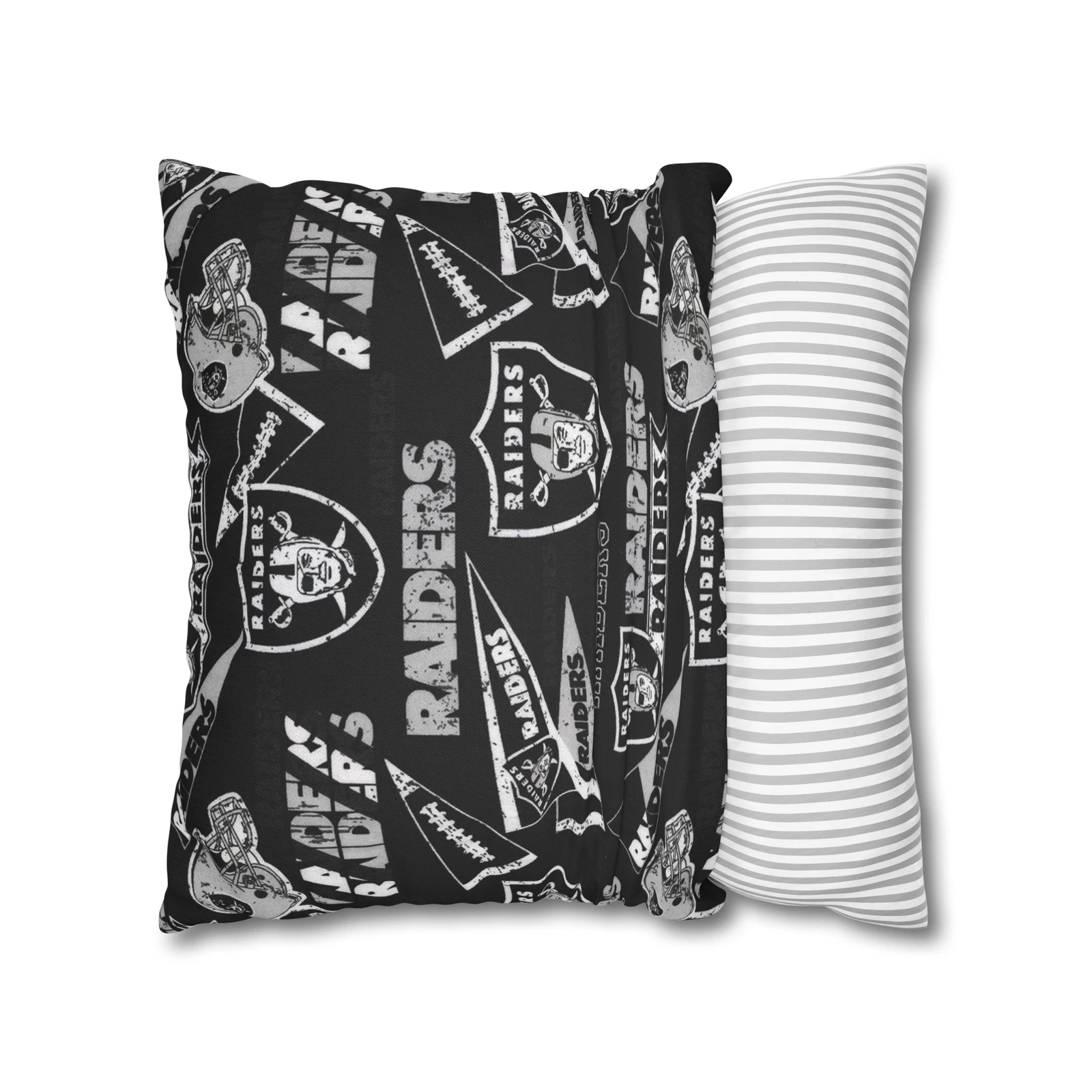 Las Vegas Raiders Spun Square Throw Pillow
