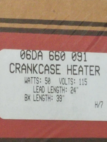 Carlyle Crankcase Heater for a 580 Compressor ~more than 1 available~