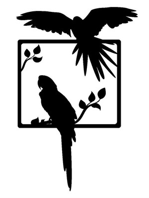 Parrot Creative Custom Decorative Stencil Template Reusable for Wall Decor, DIY