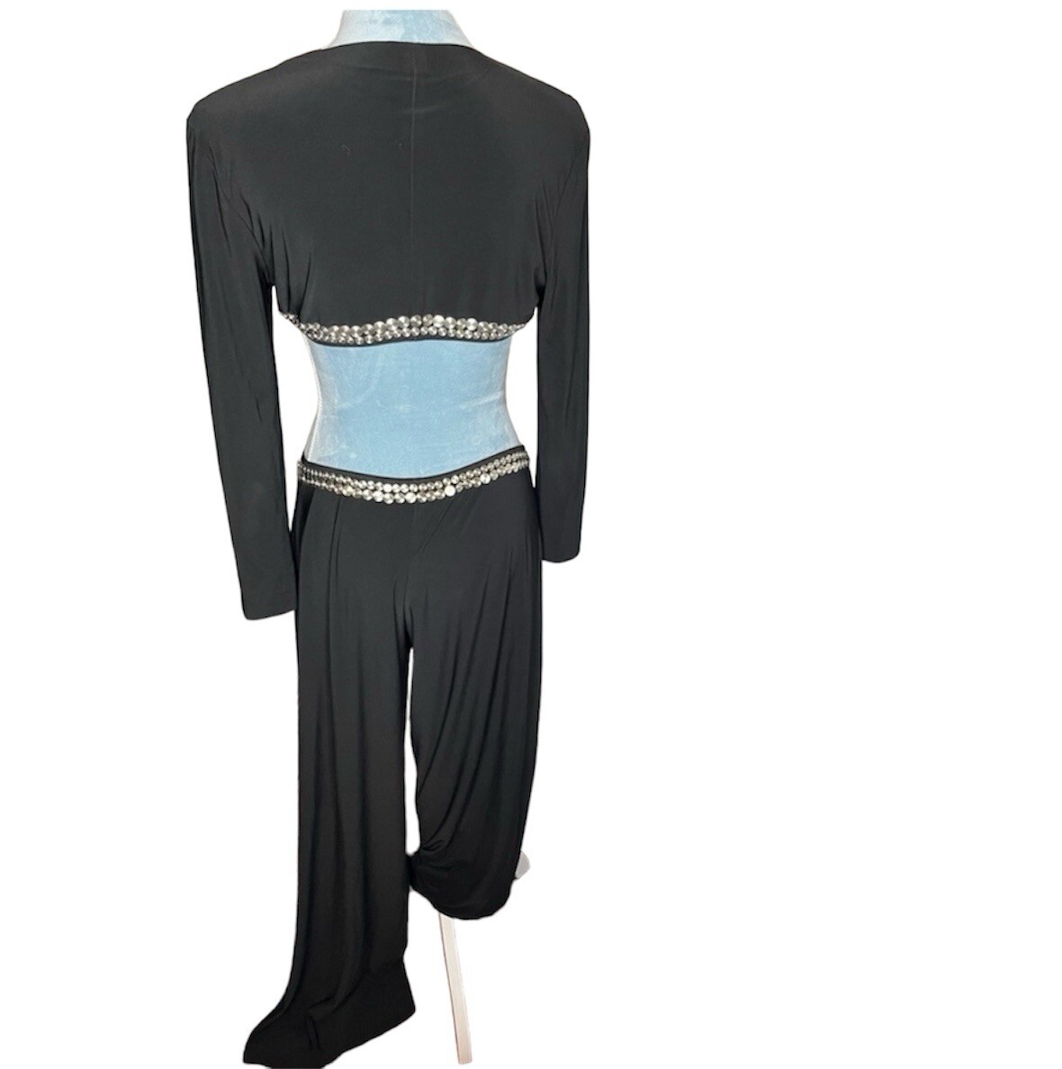 NORMA KAMALI Stud Long Sleeve Side Cut Out Jumpsuit | eBay