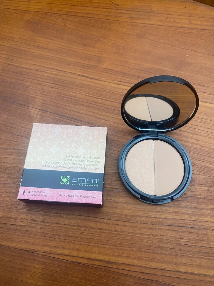 Emani * Vegan Duo Perfecting Face Bronzer #297 Copacabana 0.42 oz / 12 gm NEW! - Image 2 of 4