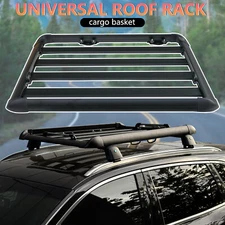 50"x37.8"x3.54" Roof Rack Top Cargo Carrier Luggage Basket Universal Aluminum