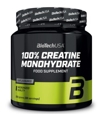 BioTech USA Kreatin-Monohydrat 300 g Pulver Natürliches 100% ohne Zusatzstoffe