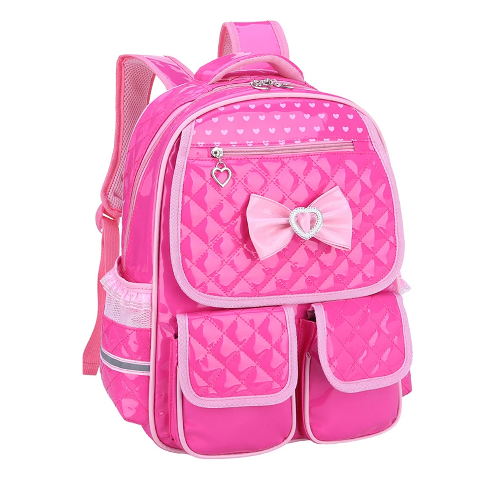 Kids Waterproof Schoolbag 4 Pink Backpacks For Girls Cute School Bags